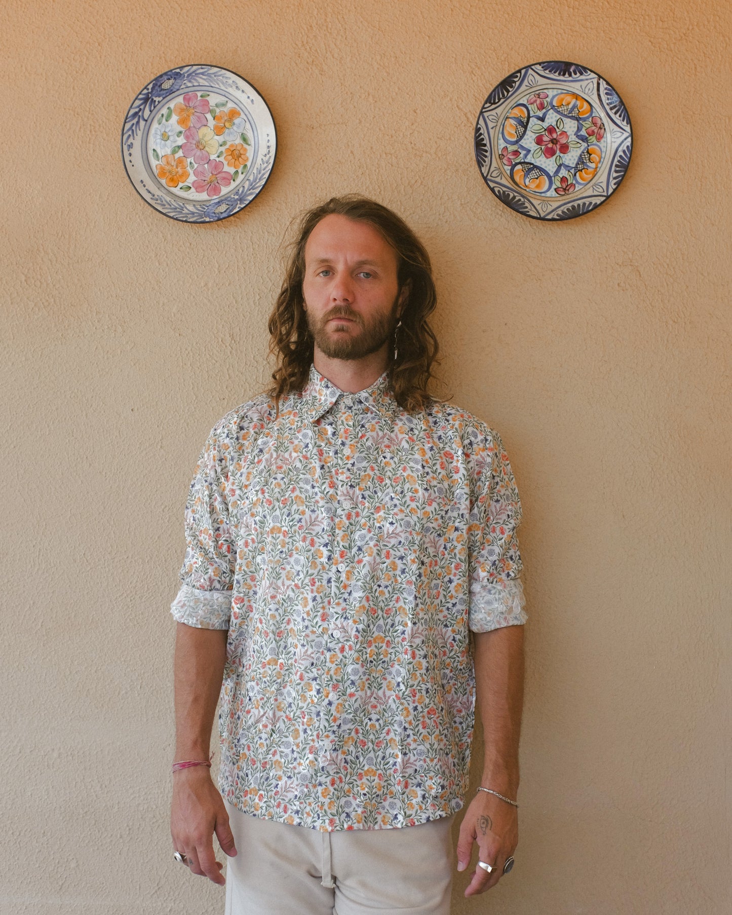 Ibiza Floral Embroidered Shirt